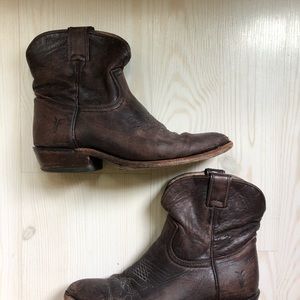 Vintage Frye Short Cowboy Boots